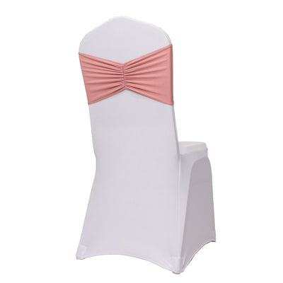 Elegant Design of Dusty Rose Chair Sash Bands