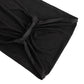 5 Pack Black Wide Ruffled Fitted Spandex Chair Sash Band - 8"x13"