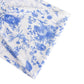 5 Pack White Blue Wide Ruffled Spandex Chair Sash Band in French Toile Floral Pattern - 8"x13"