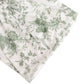 5 Pack Dusty Sage Green Wide Ruffled Spandex Chair Sash Band in French Toile Floral Pattern - 8"x13"