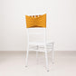 5 Pack Gold Wide Ruffled Fitted Spandex Chair Sash Band - 8"x13"