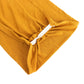 5 Pack Gold Wide Ruffled Fitted Spandex Chair Sash Band - 8"x13"