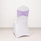 5 Pack Lavender Lilac Wide Ruffled Fitted Spandex Chair Sash Band - 8"x13"