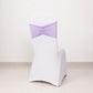 5 Pack Lavender Lilac Wide Ruffled Fitted Spandex Chair Sash Band - 8"x13"