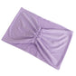 5 Pack Lavender Lilac Wide Ruffled Fitted Spandex Chair Sash Band - 8"x13"
