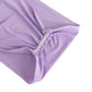 5 Pack Lavender Lilac Wide Ruffled Fitted Spandex Chair Sash Band - 8"x13"