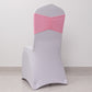 5 Pack Pink Wide Ruffled Fitted Spandex Chair Sash Band - 8"x13"