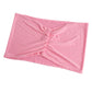 5 Pack Pink Wide Ruffled Fitted Spandex Chair Sash Band - 8"x13"