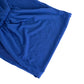 5 Pack Royal Blue Wide Ruffled Fitted Spandex Chair Sash Band - 8"x13"