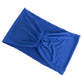 5 Pack Royal Blue Wide Ruffled Fitted Spandex Chair Sash Band - 8"x13"