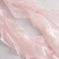 5 Pack Blush Curly Willow Chiffon Satin Chair Sashes