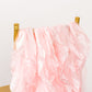5 Pack Blush Curly Willow Chiffon Satin Chair Sashes