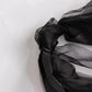 Black chiffon satin chair sashes in a 5 pack.