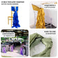 Ivory curly willow chiffon satin chair sashes for elegant event decor.