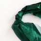 Emerald green chiffon satin chair sash bundle