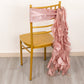 5 Pack Mauve Curly Willow Chiffon Satin Chair Sashes