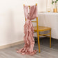 5 Pack Mauve Curly Willow Chiffon Satin Chair Sashes