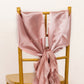 5 Pack Mauve Curly Willow Chiffon Satin Chair Sashes