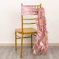 5 Pack Mauve Curly Willow Chiffon Satin Chair Sashes
