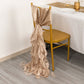 5 Pack Nude Curly Willow Chiffon Satin Chair Sashes