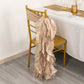 5 Pack Nude Curly Willow Chiffon Satin Chair Sashes
