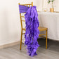 5 Pack Purple Curly Willow Chiffon Satin Chair Sashes