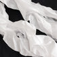 5 Pack White Curly Willow Chiffon Satin Chair Sashes