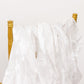 5 Pack White Curly Willow Chiffon Satin Chair Sashes