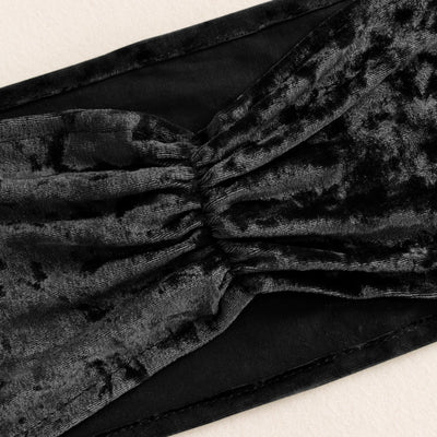 Luxurious Black Velvet Chair Sashes