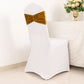 5 Pack Premium Crushed Velvet Chair Sashes Gold Ruffle Style - Textured Chair Bands for Stunning Event Decor