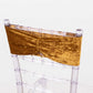5 Pack Premium Crushed Velvet Chair Sashes Gold Ruffle Style - Textured Chair Bands for Stunning Event Decor