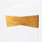 5 Pack Premium Crushed Velvet Chair Sashes Gold Ruffle Style - Textured Chair Bands for Stunning Event Decor