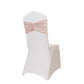 5 Pack Crushed Velvet Chair Bands Blush Wide Ruffle Style - Textured Chair Sashes for Stunning Event Decor - 8"x15"