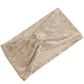 5 Pack Crushed Velvet Chair Bands Beige Wide Ruffle Style - Textured Chair Sashes for Stunning Event Decor - 8"x15"