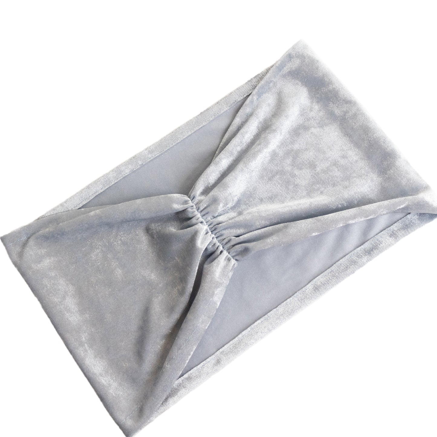 5 Pack Crushed Velvet Chair Bands Dusty Blue Wide Ruffle Style - Textured Chair Sashes for Stunning Event Decor - 8"x15"