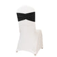 5 Pack Crushed Velvet Chair Bands Black Wide Ruffle Style - Textured Chair Sashes for Stunning Event Decor - 8"x15"