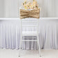 5 Pack Crushed Velvet Chair Bands Champagne Wide Ruffle Style - Textured Chair Sashes for Stunning Event Decor - 8"x15"