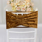 5 Pack Crushed Velvet Chair Bands Gold Wide Ruffle Style - Textured Chair Sashes for Stunning Event Decor - 8"x15"