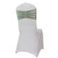 5 Pack Crushed Velvet Chair Bands Sage Green Wide Ruffle Style - Textured Chair Sashes for Stunning Event Decor - 8"x15"