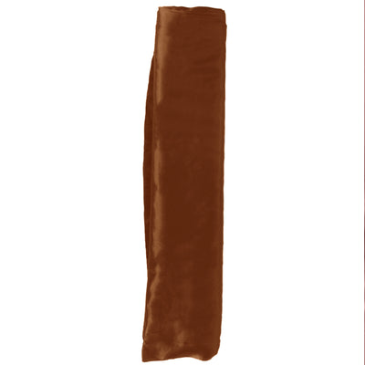 Luxurious Cinnamon Brown Satin Fabric