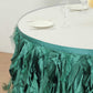 14ft Hunter Emerald Green Curly Willow Taffeta Table Skirt