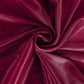 Burgundy satin fabric for elegant table skirting. #whtbkgd