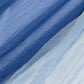 Navy blue and dusty blue sheer pleated ruffle table skirting. #whtbkgd