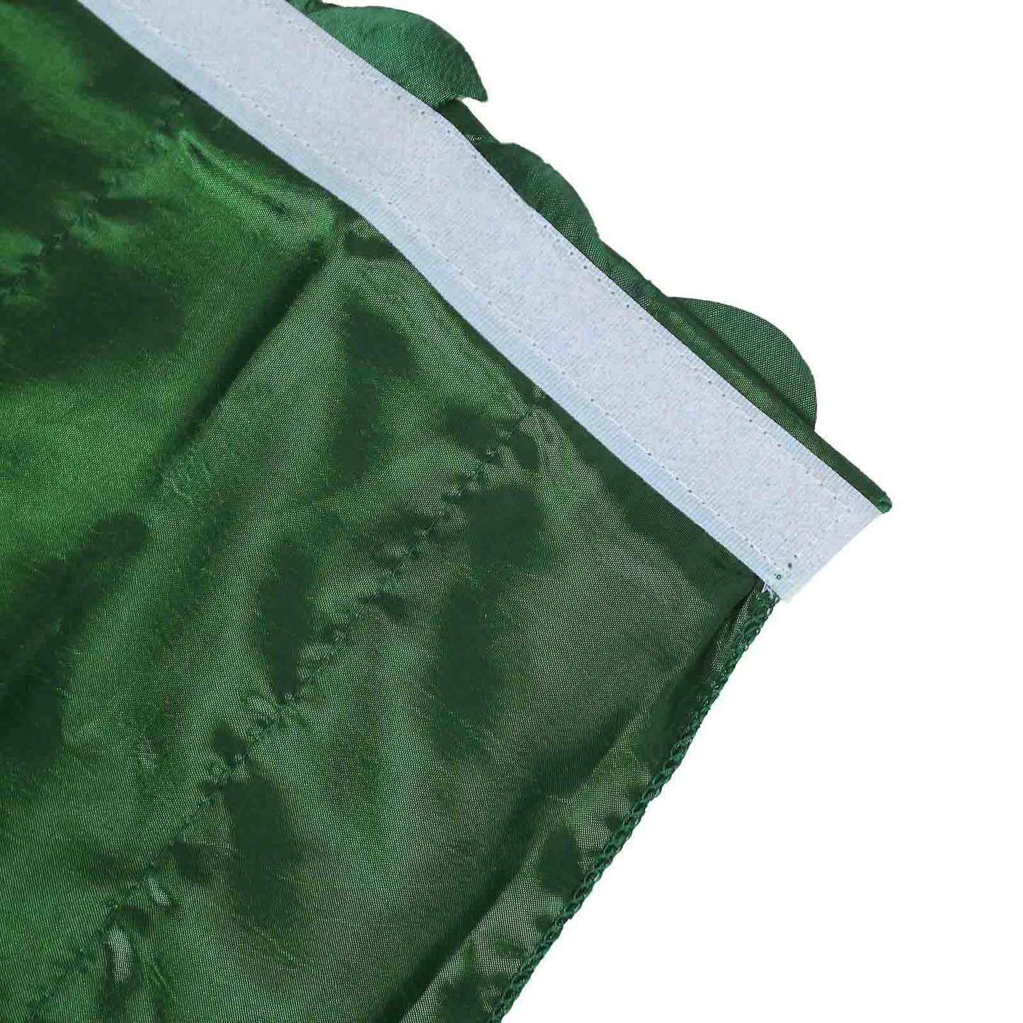 14ft green 3D leaf petal taffeta fabric table skirt