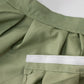 21ft Dusty Sage Green Pleated Polyester Table Skirt, Banquet Folding Table Skirt