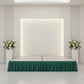 Portable Stage Skirt Hunter Emerald Green Polyester Platform Skirting Cloth for Events, Performances & Wedding Staging - 16"x10ft