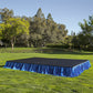 Portable Stage Skirt Royal Blue Polyester Platform Skirting Cloth for Events, Performances & Wedding Staging - 16"x10ft