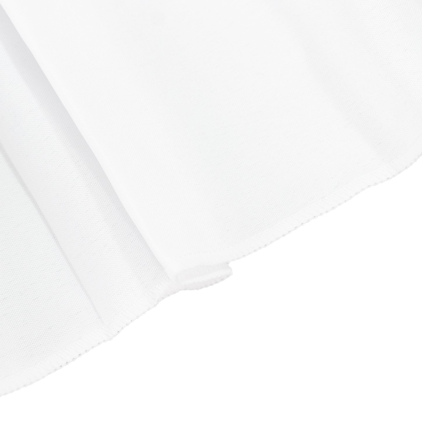 Portable Stage Skirt White Polyester Platform Skirting Cloth for Events, Performances & Wedding Staging - 16"x10ft