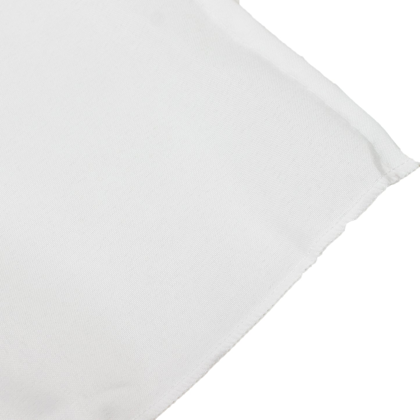 Portable Stage Skirt White Polyester Platform Skirting Cloth for Events, Performances & Wedding Staging - 24"x20ft