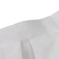 Portable Stage Skirt White Polyester Platform Skirting Cloth for Events, Performances & Wedding Staging - 24"x20ft